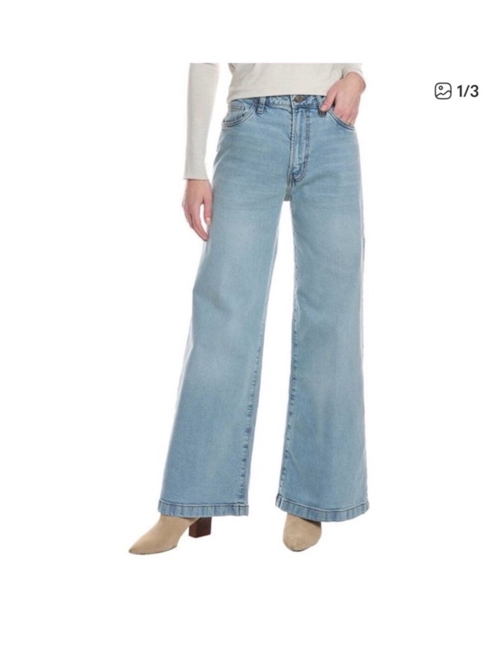 Hudson Jolene high waist wide leg Jean